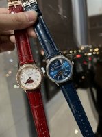 白钻 金钻360积家约会女表，女人的三大梦想一，新的一年一定要大红大紫呀，积家约会系列高品质女表，日月星辰显示，进口石英机芯，原装折叠扣 精钢表带，尺寸宽33M