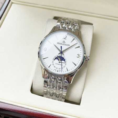 白壳 玫瑰金 钢带+30 简约设计 经典百搭 积家-Jaeger Lecoultre 男士腕表 全自动机械机芯 矿物强化玻璃 316L精钢表壳 精钢表带 时尚风 - 点击图像关闭