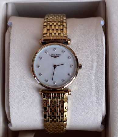 浪琴 Longines 浪琴表嘉岚系列 L4.209.1.97.8 石英机芯 红色pvd镀金 24 Mm 、现3640#时尚精致女表 - 点击图像关闭