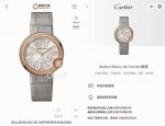 卡地亚白气球Wjbl0008女士石英腕表，原钻.18K玫瑰金材质，把头镶嵌大钻，实物很美，表径30毫米，全套19年8月保卡，八年延保，整表98新两条饿余皮表带，