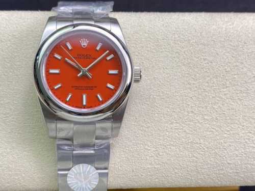 SK厂 v2版 劳力士Rolex 蚝式恒动型31mm，升级了全拉丝表带和冲压LOGO皇冠 直径 31mm 机芯 搭载全自动机械机芯 圈口 光圈 镜面 防刮蓝宝石