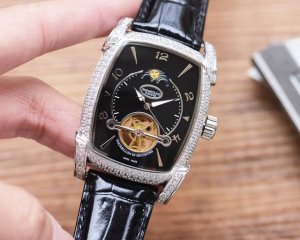 白 ，金 ，钢带20 Parmigiani帕玛强尼 -全新升级-奢华满钻版-12字月相-6字位陀飞轮 机芯运作一目了然、进口全自动机械机芯 请认准机芯图 特制3