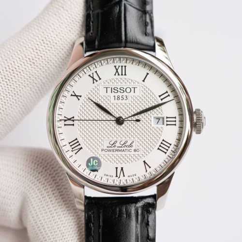 原单品质 Tissot 天梭经典款 型号：T006.407. 33 力洛克系列 钢带白面罗马机械男装蓝宝石玻璃 316L精钢表壳表带，搭载海鸥2824改C07.