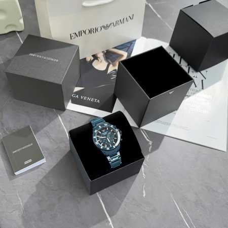 Emporio Armani 阿玛尼本年度最火的一款，型号ar70009精品陶瓷表带、表壳表盘直径43Mm 316精钢表带，深邃神秘表盘，秒表盘，矿物质玻璃镜面 - 点击图像关闭