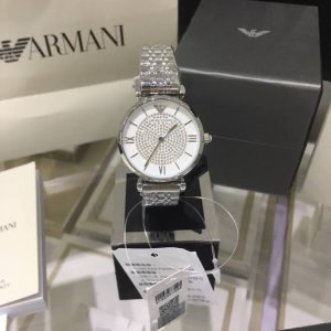 天猫旗舰店直邮 满天星女士手表型号：Ar1925316精钢壳带， 满天星的钻-采用水钻，统一从国外进口，因为钻的直径国内无法切割，矿物质玻璃镜面，蝴蝶双按扣，3