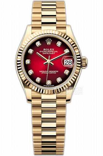2025新款金红渐变面 劳力士Rolex 日志系列腕表一比一开模Jh版本追求完美品质，搭载全新原装2813机芯，可选装8215西铁城机芯，矿物质超强玻璃镜面，可