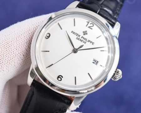 大气磅礴：白 金玫 百达翡丽-PATEK PHILIPPE-火热新款式，新款锅盖，耗时长达8个月！超薄男士自动机械腕表，采用进口原装9015机芯，每小时振频28 - 点击图像关闭