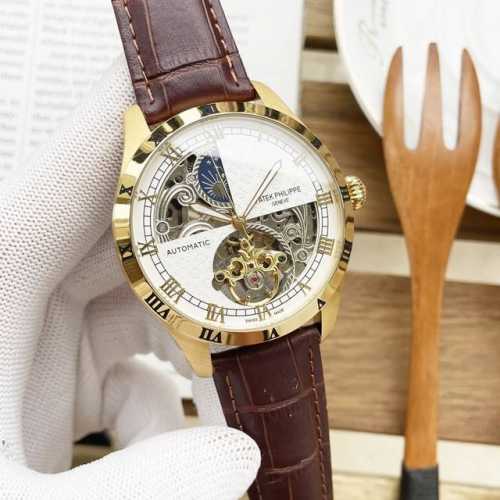 统一价 百达翡丽 patek.philippe 精品男士腕表，三针镂空飞轮设计，技艺精湛，独具匠心，尊贵大气，绅士风范。采用全自动机械机芯，顶级316精钢表壳，