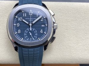 Mma-百达翡丽 Aquanaut系列，手雷计时系列 腕表型号：5968A-001一体机芯 Pp 50毫米不锈钢表壳 计时指针、精确至四分之一秒的外缘轨道式刻度