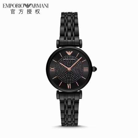 原厂阿玛尼 品牌：Emporio Armani／阿玛尼 型号：Ar11245 机芯种类：石英表 手表种类：女表 表盘形状：圆形 表扣：双按蝴蝶扣 表壳：316L - 点击图像关闭