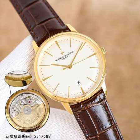 江诗丹顿 Vc 传承系列 9015夹板到货 8 腕表 表壳 尺寸40Mm 吻合原装 完美圆形的表壳 搭配微孤式表耳设计 使之更加贴合佩戴者的手腕 机芯 9015 - 点击图像关闭