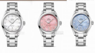 时尚石英女款 欧米茄 海马系列Aqua Terra 系列Aqua Terra 150至臻天文台女士腕表，诠释精致迷人风范。天然珍珠母贝表盘，彰显高颜值高回头率的