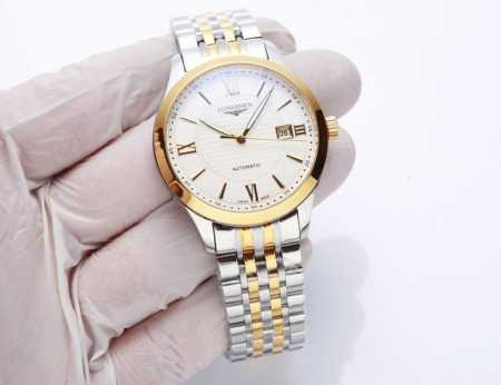 白钢 . 金20. 浪琴longines 精品男士腕表，经典大三针设计，尊贵大气，绅士风范，卓越品质，热卖全城。采用进口西铁城机械机芯，顶级316精钢表壳，进口 - 点击图像关闭