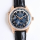 Twa出品 Jaeger-Lecoultre 积家 Jl J28 北宸系列 Geographic Wt地理学家世界时腕表采用蓝黑渐变色与全黑色表盘 腕表的凸缘显