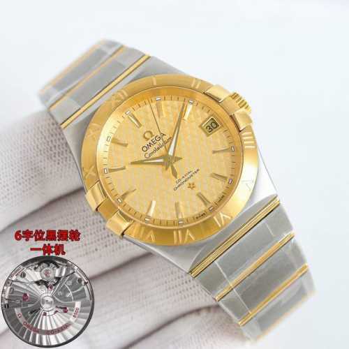 白钢 金壳 钻圈加50 诚意之作 致敬经典 欧米茄 Omega 星座系列38Mm 欧米茄双鹰星座系列38Mm腕表将其星座系列的独特魅力完美展示，世人所熟知的“抓