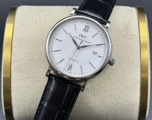 Iwc万国柏涛菲诺系列 自动机械机芯 生活防水 日期显示 男表 瑞表 40Mm 40*9.2Mm 银色表盘 精钢表壳 精钢表带 万国波涛菲诺Iw356505自动