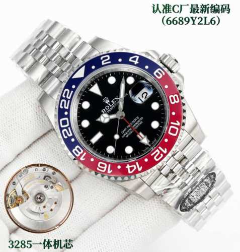Sj出品 黑篮 可乐圈 蓝莓圈 变色可乐圈 左撇子 间金50 全金100 C 劳力士 Rolex Cm3 配重 C厂跳码 Gmt格林尼治升级版。采用正品一致90