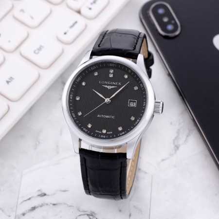 白： ，间金、全黑： ，浪琴-Longines名匠系列，经典之作品质之选，全自动机械机芯，Ips真空电镀，矿物质水晶镜面 ，精密防水，直径：39Mm，厚度：12 - 点击图像关闭