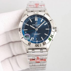 统一价 百年灵breitling，机械计时系列a32398101M1A1！ Chronomat Automatic Gmt 40 重磅来袭！ 1这款双时区腕表盘