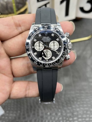 Vs劳力士迪通拿系列 40Mm黑胶迪配搭载丹东4131全自动计时码机械