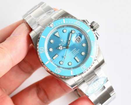 统一价： H8高清实拍！劳力士Rolex潜航者水鬼Sub系列 最新官方蒂芙尼蓝 粉水鬼 黄水鬼腕表 纪念潜水艇人员“第70届周年纪念日”所推出的新款全新流行纪念 - 点击图像关闭