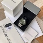 原厂阿玛尼Armani 男式机械腕表，专柜新款Ar60061，搭载与专柜一致的进口西铁城全自动机械机芯， 316 不锈钢，水波浪镂空表盘及后盖透视窗口，可见机芯