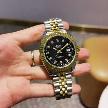精钢表带十原装扣 劳力士 Rolex日志系列，火爆上市超强矿物质镜面，日历位晶片独具特色，表盘刻度超强夜光，全自动机械机芯，走时精准，精密防水，直径：41Mm， - 点击图像关闭