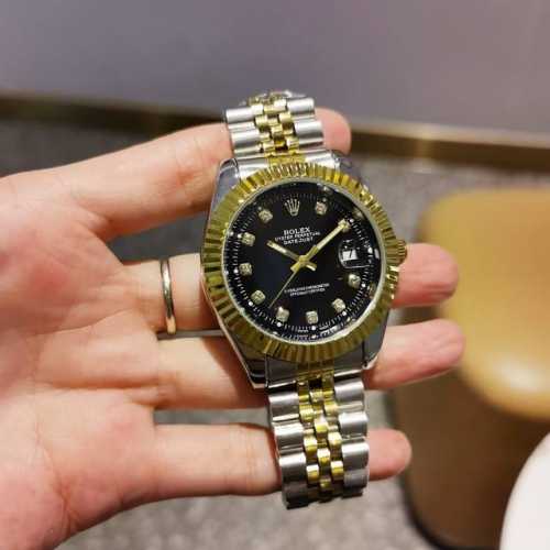 精钢表带十原装扣 劳力士 Rolex日志系列，火爆上市超强矿物质镜面，日历位晶片独具特色，表盘刻度超强夜光，全自动机械机芯，走时精准，精密防水，直径：41Mm，