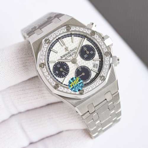 白壳 金壳 钻100 热门爱彼audemars Piguet 皇家橡树系列26715Bc.Zz.1356Bc.01。 38Mm尺寸1:1 目前最高机械机芯版本正