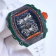 顶级复刻 Richard Mille 理查米尔 Rm21-01系列 Rm8 搭载全自动进口机械机芯 尺寸40X50X16Mm 碳纤维材质打造的表圈和表柱作为架构