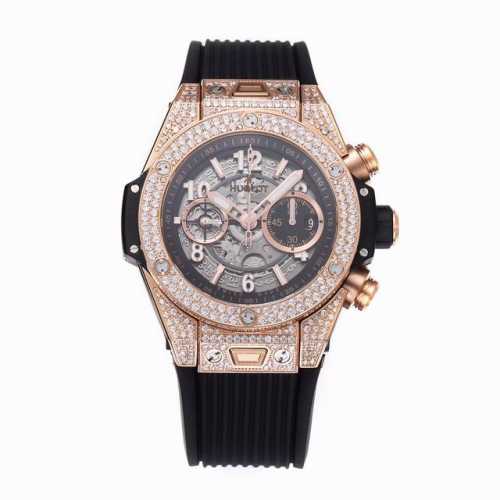 Bbf市面最高版本 Hublot 宇舶表big Bang 大爆炸系列 顶级神器 全新定制恒宝专属unico Hub 自动上链计时机芯 3字位镂空日历环，3字盘6