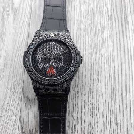 Sj出品 Hbb复刻 宇舶 恒宝 Hublot 骷髅头钻面显示 经典融合系列 511.Nx.9010.Lr.1704 机芯：进口9015机械机芯 42小时摆幅振 - 点击图像关闭