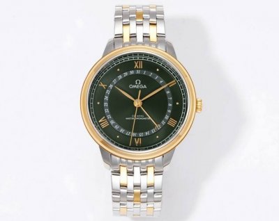 白 -金 新款四针欧米茄.碟飞系列434.23.42. 2 1、高雅的设计风格，深受表友们喜爱。42毫米的表径，大小适中，表壳采用精钢材质，经过精细的打磨和抛光