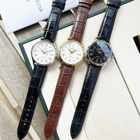 白 -金 钢带+20 品牌：百达翡丽 三针新品，商务休闲 奢华大气类型：精致男士腕表 新品 表带：真牛皮表带 舒适 361精钢表带 耐用 机芯:进口西铁城机芯 - 点击图像关闭