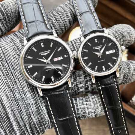 浪琴-Longines 新款情侣机械腕表 进口西铁城机芯 316L精钢壳套 蓝宝石玻璃镜面 316L精钢表带 男尺寸40Mm 厚度11Mm 女尺寸30Mm 厚度 - 点击图像关闭