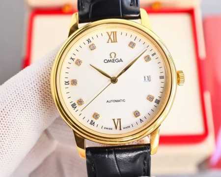 金 钻+50。欧米茄-Omega 热门主推 精品男士腕表，经典大三针！ 机芯：采用进口8215机芯，超强防水。尺寸40Mm 材质：材质316精钢表壳 镜面：蓝宝 - 点击图像关闭