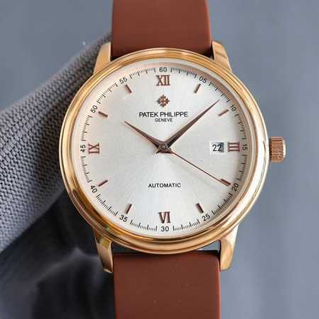 金+50匠新之作2024推出最新款式百达翡丽Patek Philippe高版本高级自动腕表！男士腕表简单不失大气 40Mm表径，316精钢表壳，搭载原装全新进口 - 点击图像关闭