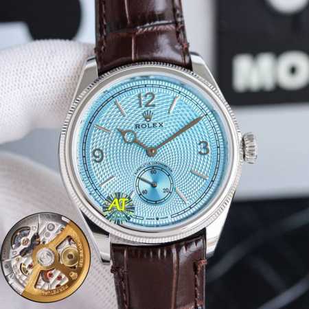 8+Factory 新增力作 超薄 克配重版二针半商务款 劳力士Rolex 恒动1 8型 尺寸：39Mm9.8Mm 独家定制改装Chronergy擒纵系统蓝色S - 点击图像关闭