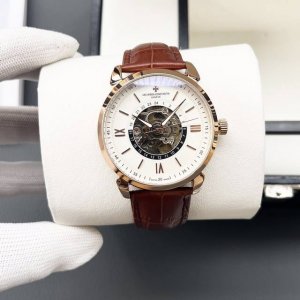 白壳 金壳 钢带+20 江诗丹顿-Vacherron Constantn 男士机械腕表 采用进口全自动机械机芯 简约三针简约设计 316精钢表壳 真牛皮表带 商