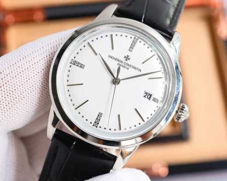 白 金 。江诗丹顿 -Vacheron Constantin新款锅盖，耗时长达8个月！超薄男士自动机械腕表，采用进口原装9015机芯，每小时振频28800次，零 - 点击图像关闭