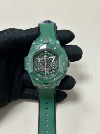 Hublot 大爆炸系列 刺青二代 45Mm 绿色陶瓷 快拆表表带 - 点击图像关闭
