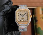 Amg出品One Factoy Amg最新突破 完美复刻还原镶钻版卡地亚 奢华至极 每一颗钻石都闪闪发光，带上他今夜你最闪亮。 卡地亚山度士满天星特别版震撼来袭