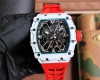 2410理查徳 米勒 Richard Mille Rm035-03碳纤维系列 此复刻版表壳和底盖釆用高密度进口Ntpt＠碳纤维材料 碳纤维表壳表底和钛内胆两侧釆