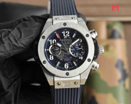 白壳 玫黑 恒宝 Hublot 玻璃 45Mm*13Mm 头层牛皮表带 原装扣 全自动机械机芯 浓浓的金属酷感 始终带给你视觉上的冲击 - 点击图像关闭