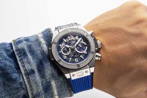白钻： . 黑玫蓝20. 宇舶 恒宝hublot Big Bang 系列441.0E.2010.Rw.1104 1：1复刻原版字面，非市面版本字面 男士腕表 3