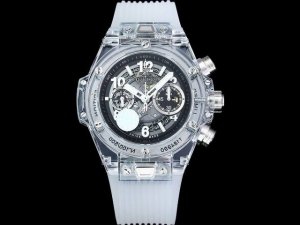 Zf 最新款恒宝Hublot 宇舶表年度最佳复刻作品 宇舶Big Bang系列411.Jx.4802.Rt“全透明腕表” 精彩细节 1.还原正品表盘后龙飞凤舞的