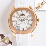 pp+Factory ，先去原装看看，再过来卖一比一，最高版本 最新款 pp 百达翡丽 手雷 Aquanaut系列 推出首款新增便捷实用的复杂功能腕表 5261