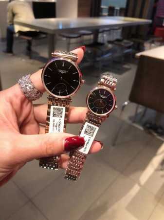 全钢 浪琴 新款longines 嘉兰系列，小清新 简约大方，品质精湛，采用原装瑞士石英机芯，顶级316精钢表壳，散珠带精钢实钢材料、男装34Mm，女装28Mm - 点击图像关闭