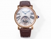 V2版 卡地亚 Cartier Ap10 1.陀飞轮颜色电镀白色，对版原装 2.客套比一代薄约1Mm 卡地亚双重神秘悬浮陀飞轮 卡地亚制表大师采用一枚经防眩处理