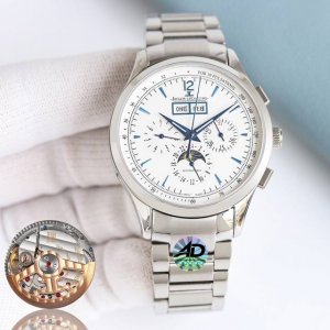 白1450-金1950钢带+100 新品 Jaeger-Lecoultre 重金打造 积家大师系列4138420 腕表。用心之作，细节方面： ：团队历时两年多精